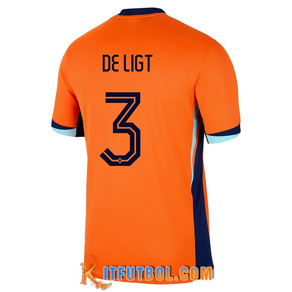 Camiseta Equipo Nacional Países Bajos (DE LIGT #3) 2024/2025 Primera
