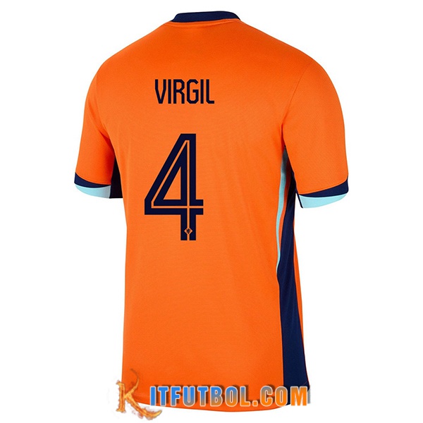 Camiseta Equipo Nacional Países Bajos (VIRGIL #4) 2024/2025 Primera