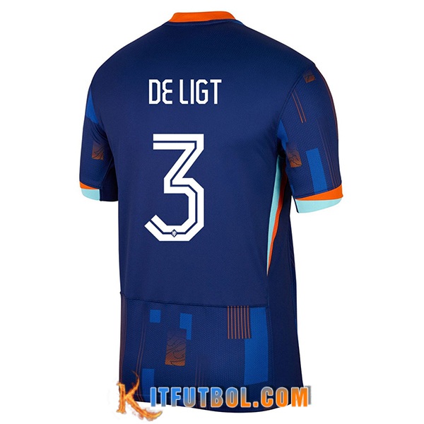 Camiseta Equipo Nacional Países Bajos (DE LIGT #3) 2024/2025 Segunda
