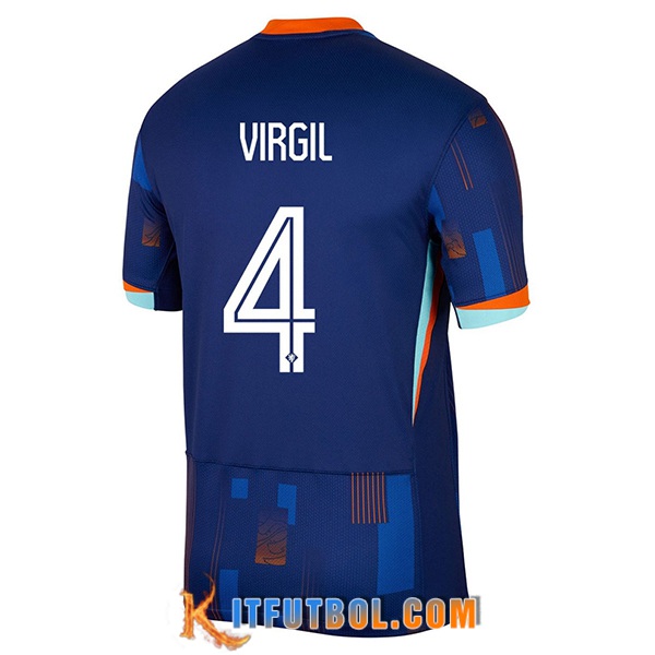 Camiseta Equipo Nacional Países Bajos (VIRGIL #4) 2024/2025 Segunda