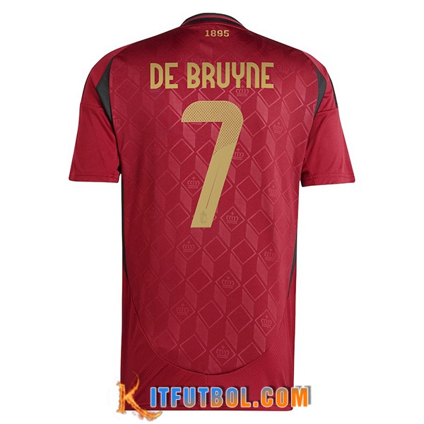 Camiseta Equipo Nacional Bélgica (DE BRUYNE #7) 2024/2025 Primera