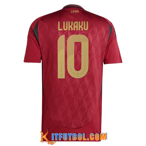 Camiseta Equipo Nacional Bélgica (LUKAKU #10) 2024/2025 Primera