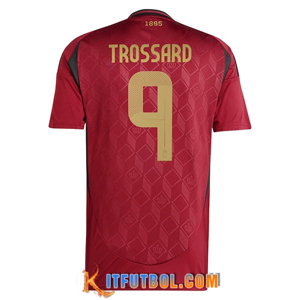 Camiseta Equipo Nacional Bélgica (TROSSARD #9) 2024/2025 Primera