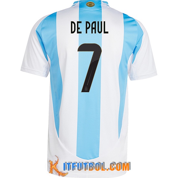 Camiseta Equipo Nacional Argentina (DE PAUL #7) 2024/2025 Primera