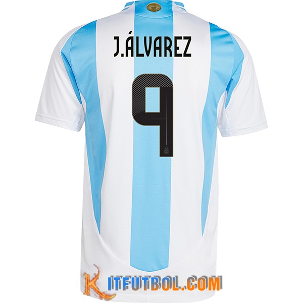 Camiseta Equipo Nacional Argentina (J.ALVAREZ #9) 2024/2025 Primera