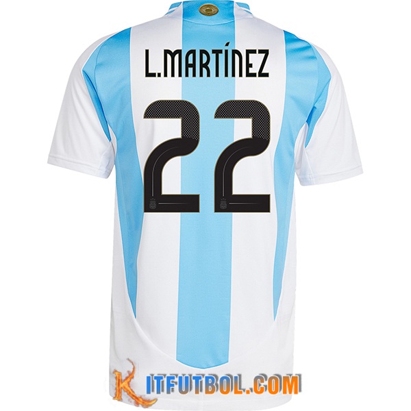 Camiseta Equipo Nacional Argentina (L.MARTINEZ #22) 2024/2025 Primera