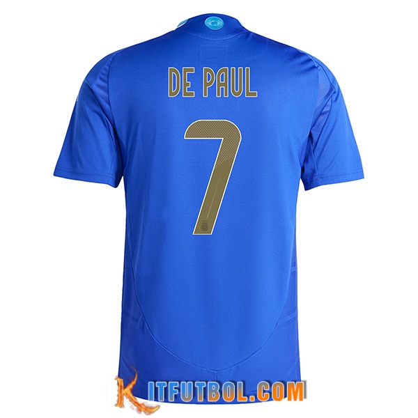 Camiseta Equipo Nacional Argentina (DE PAUL #7) 2024/2025 Segunda