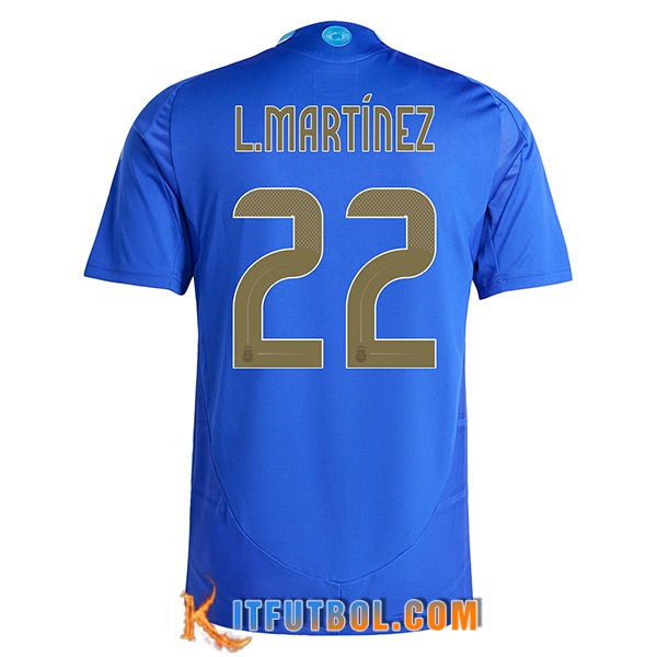 Camiseta Equipo Nacional Argentina (L.MARTINEZ #22) 2024/2025 Segunda