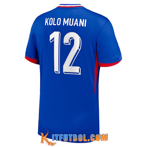 Camiseta Equipo Nacional Francia (KOLO MUANI #12) 2024/2025 Primera
