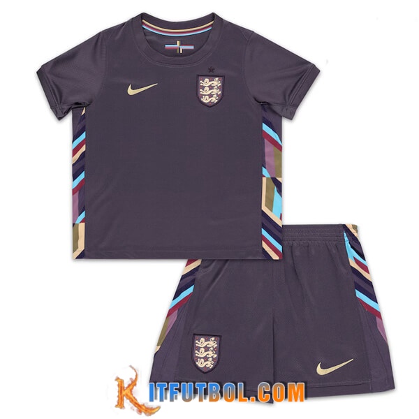 Camisetas De Futbol Inglaterra Ninos Segunda UEFA Euro 2024