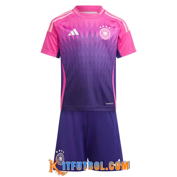 Camisetas De Futbol Alemania Ninos Segunda UEFA Euro 2024