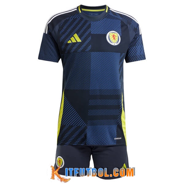 Camisetas De Futbol Escocia Ninos Primera UEFA Euro 2024