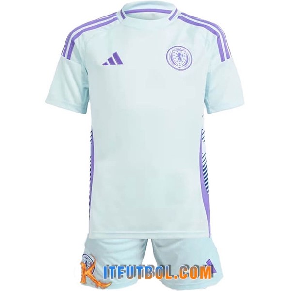 Camisetas De Futbol Escocia Ninos Segunda UEFA Euro 2024