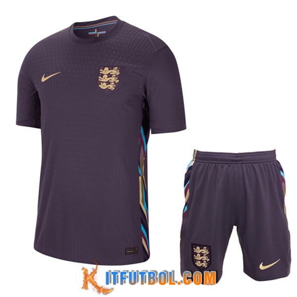 Camisetas Futbol Inglaterra Segunda + Cortos UEFA Euro 2024