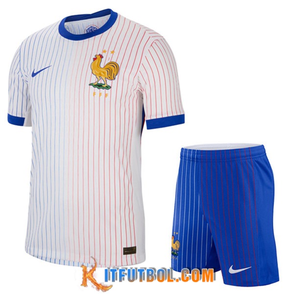 Camisetas Futbol Francia Segunda + Cortos 2024/2025