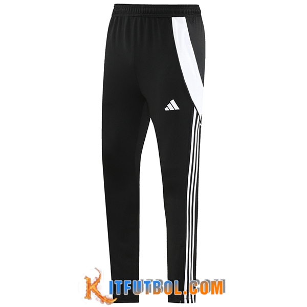 Pantalon Entrenamiento Adidas Negro/Blanco 2024/2025