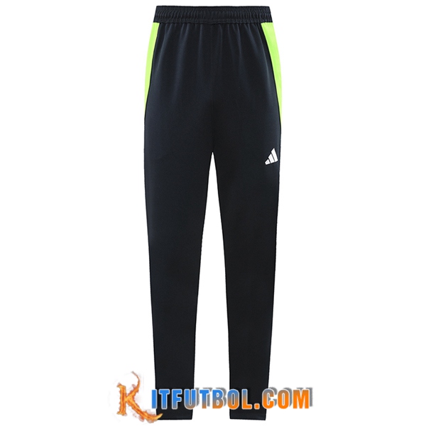 Pantalon Entrenamiento Adidas Negro/Verde 2024/2025