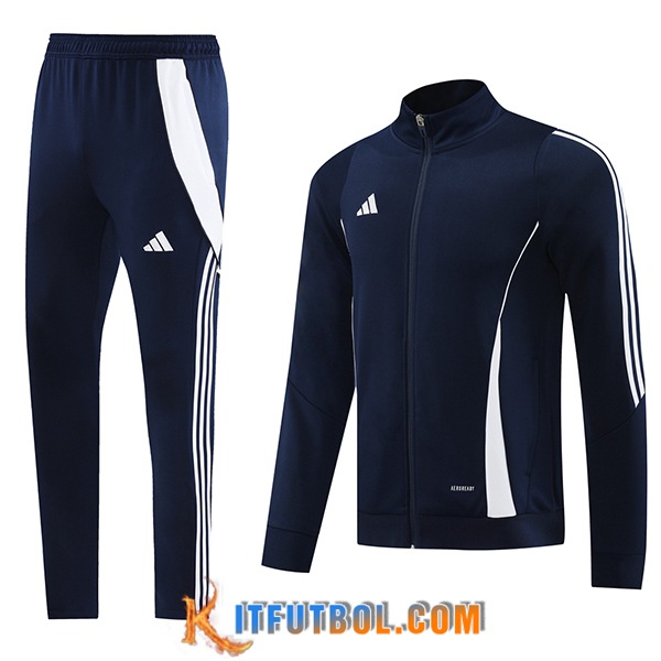 Chandal Equipos De Futbol Chaquetas Adidas Azul/Blanco 2024/2025