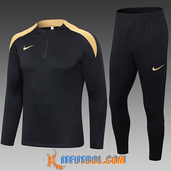 Chandal Equipos De Futbol Nike Ninos Negro/Amarillo 2024/2025