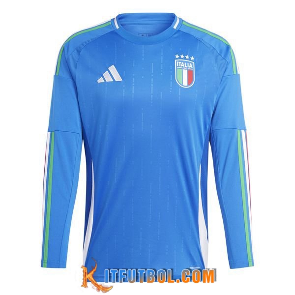 Camisetas De Futbol Italia Primera Manga Largas UEFA Euro 2024