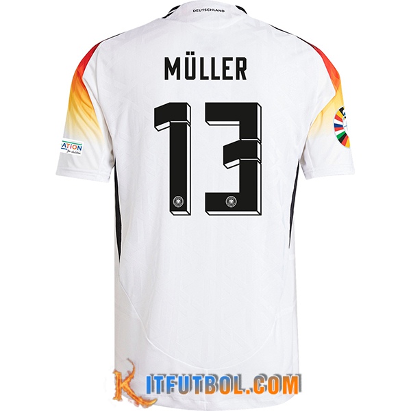 Camisetas De Futbol Alemania (MULLER #13) UEFA Euro 2024 Primera