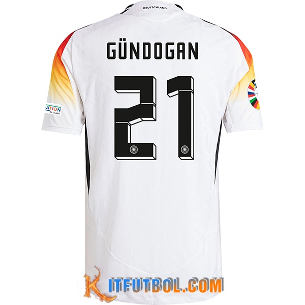 Camisetas De Futbol Alemania (GUNDOGAN #21) UEFA Euro 2024 Primera