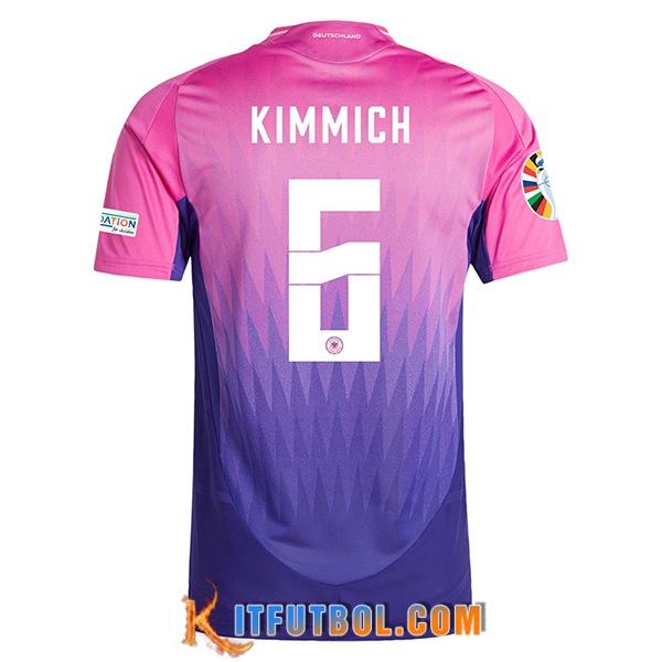 Camisetas De Futbol Alemania (KIMMICH #6) UEFA Euro 2024 Segunda