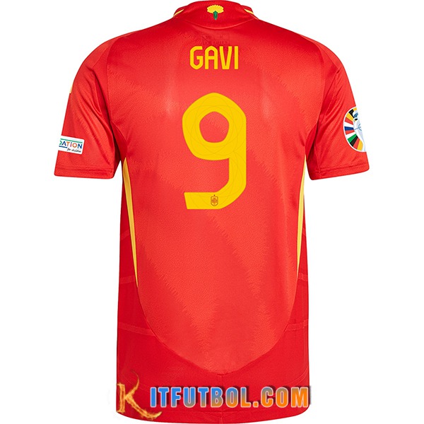 Camisetas De Futbol España (GAVI #9) UEFA Euro 2024 Primera