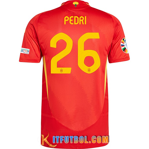 Camisetas De Futbol España (PEDRI #26) UEFA Euro 2024 Primera