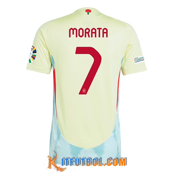 Camisetas De Futbol España (MORATA #7) UEFA Euro 2024 Segunda