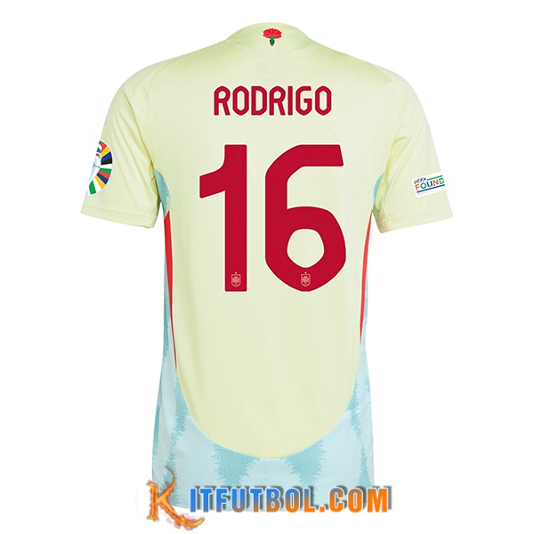 Camisetas De Futbol España (RODRIGO #16) UEFA Euro 2024 Segunda