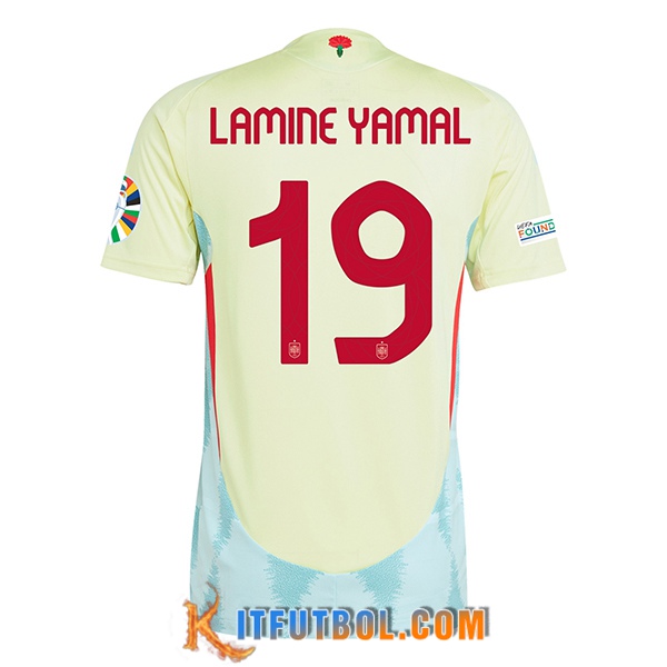Camisetas De Futbol España (LAMINE YAMAL #19) UEFA Euro 2024 Segunda