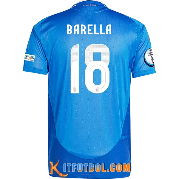 Camisetas De Futbol Italia (BARELLA #18) UEFA Euro 2024 Primera
