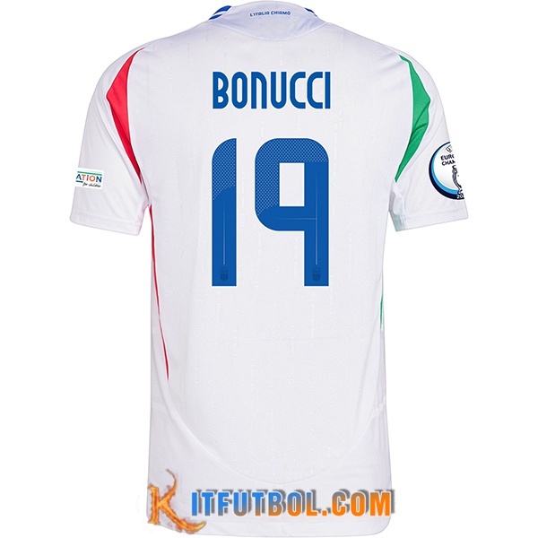 Camisetas De Futbol Italia (BONUCCI #19) UEFA Euro 2024 Segunda