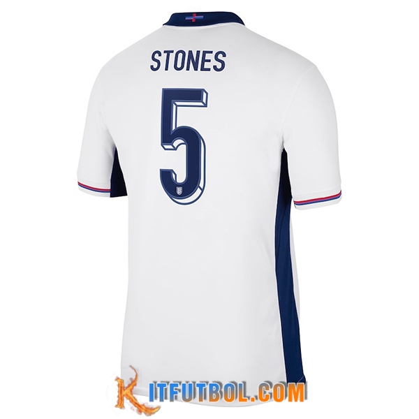 Camisetas De Futbol Inglaterra (STONES #5) UEFA Euro 2024 Primera