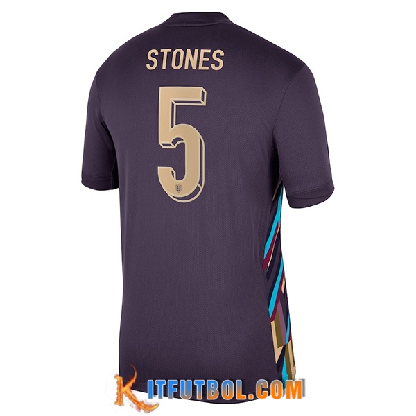 Camisetas De Futbol Inglaterra (STONES #5) UEFA Euro 2024 Segunda