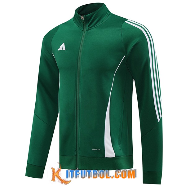 Chaquetas Futbol Adidas Verde/Blanco 2024/2025