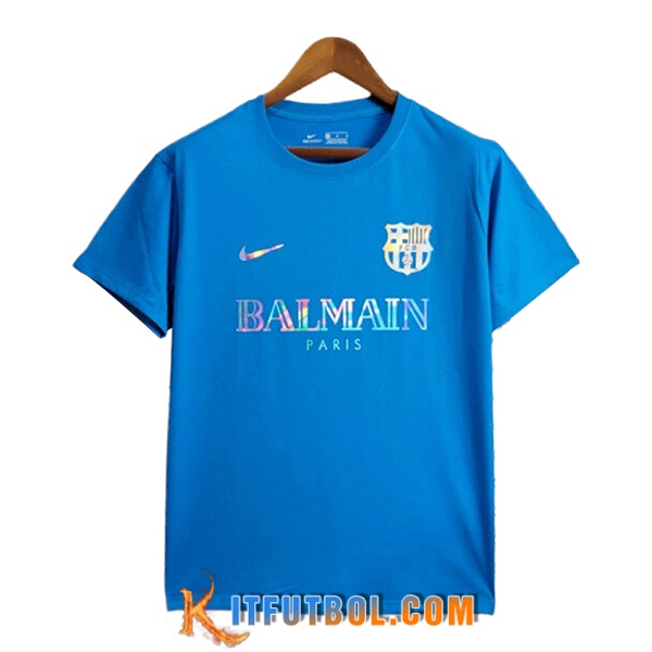 Camisetas De Futbol FC Barcelona Casual Azul 2024/2025
