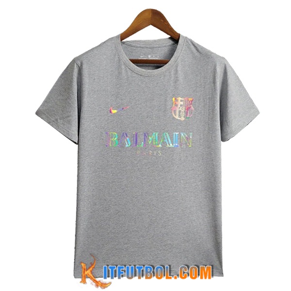 Camisetas De Futbol FC Barcelona Casual Gris 2024/2025