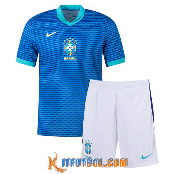 Camisetas De Futbol Brasil Ninos Segunda 2024/2025