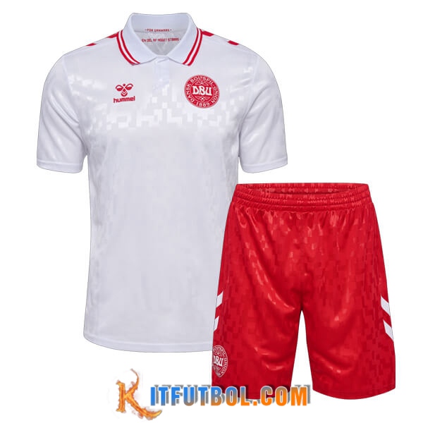 Camisetas De Futbol Dinamarca Ninos Segunda 2024/2025