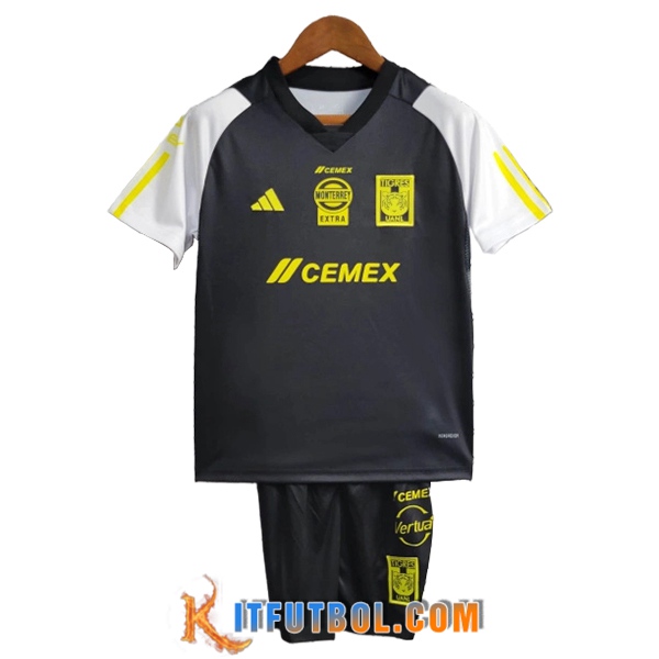 Camisetas De Futbol Tigres UANL Ninos Negro 2023/2024