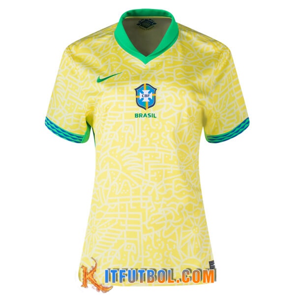 Camisetas De Futbol Brasil Mujer Primera 2024/2025