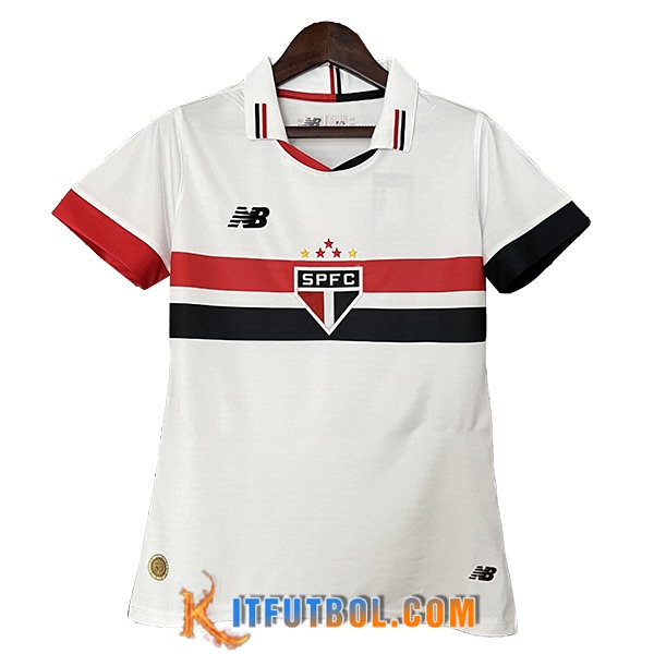 Camisetas De Futbol Sao Paulo FC Mujer Primera 2024/2025
