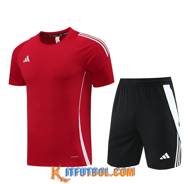 Camiseta Entrenamiento + Cortos Adidas Rojo 2024/2025