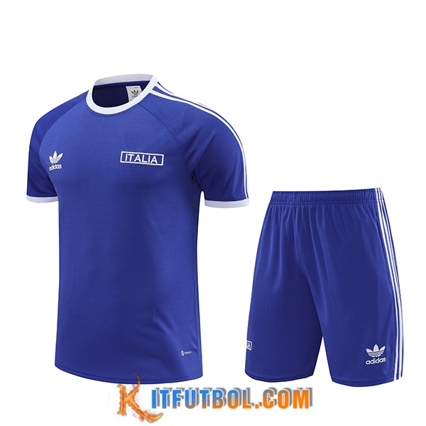 Camiseta Entrenamiento + Cortos Italia Violeta/Blanco 2024/2025