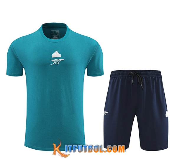 Camiseta Entrenamiento + Cortos Arsenal Azul 2024/2025