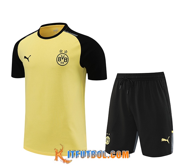 Camiseta Entrenamiento + Cortos Dortmund Amarillo/Negro 2024/2025