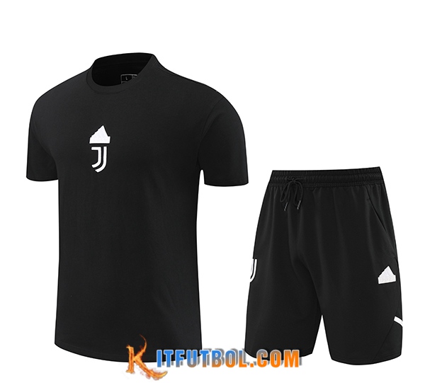 Camiseta Entrenamiento + Cortos Juventus Negro 2024/2025