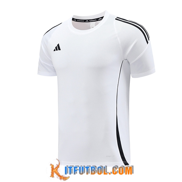 Camiseta Entrenamiento Adidas Blanco/Negro 2024/2025